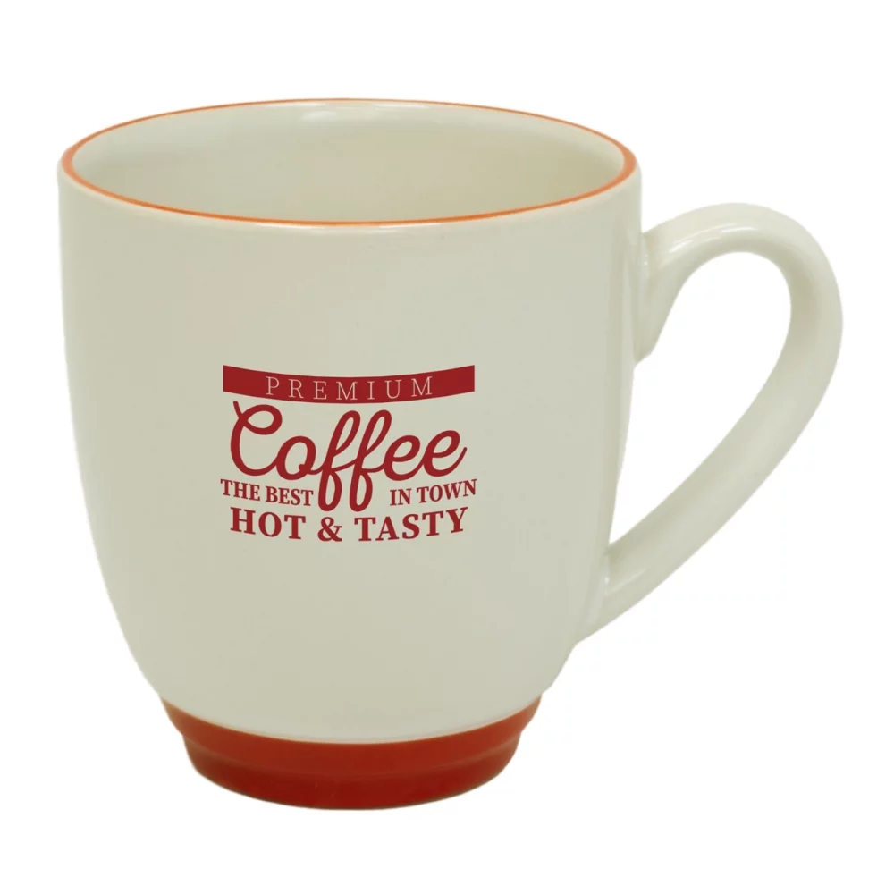 Tasse blanche/rouge de 14 oz Halo