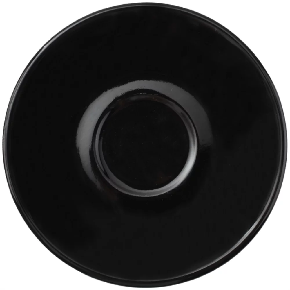 Saucer Piccolo 5-3/16" noir vitrifié