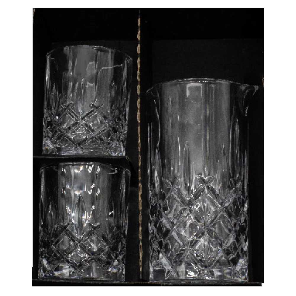~ Spey Mixing Set, RIEDEL Crystal , 1 Mixing glass, 2 Whiskey glasses in an Ovation Gift box