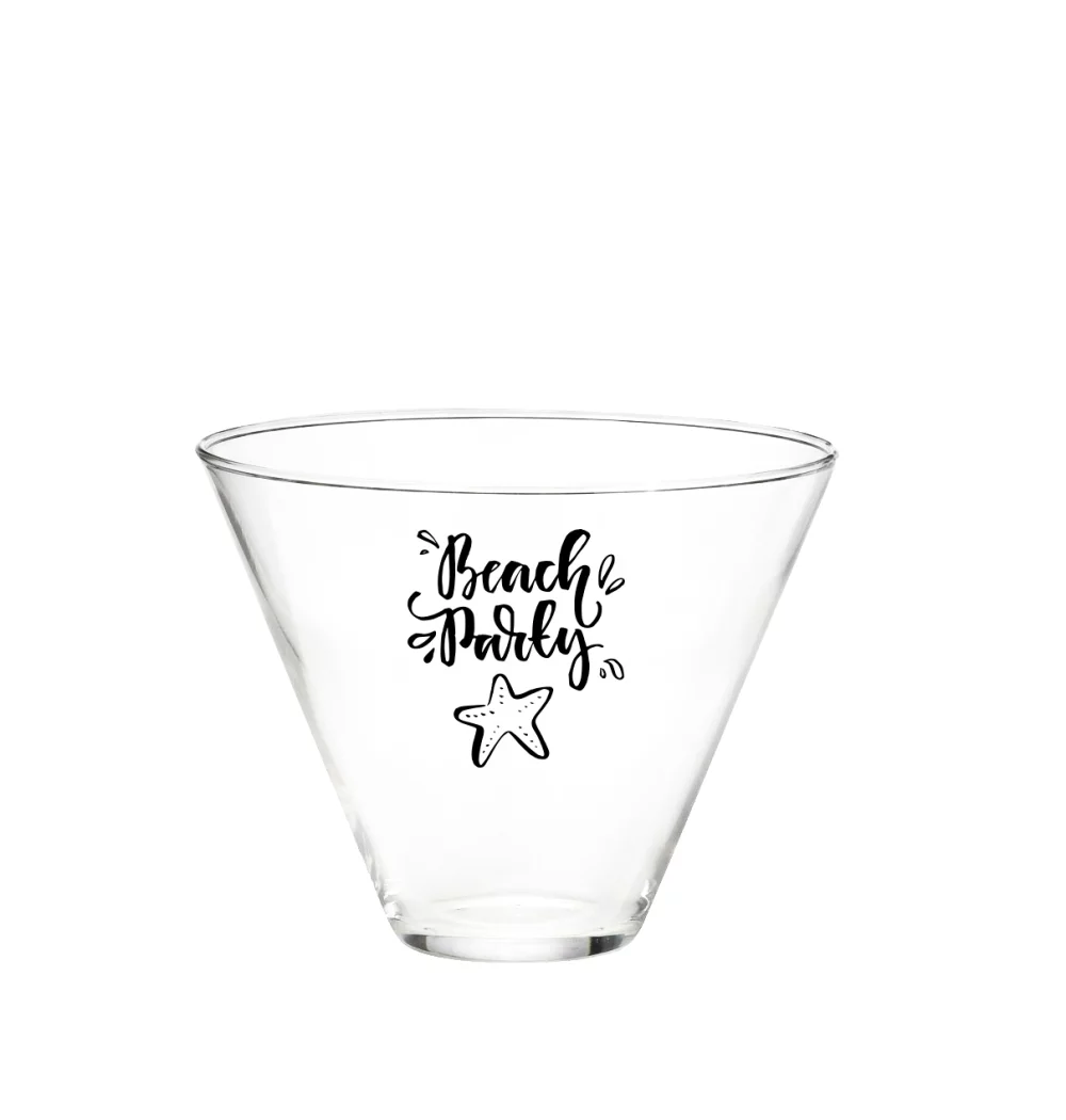 Martini sans pied en verre clair de 13,5 oz.