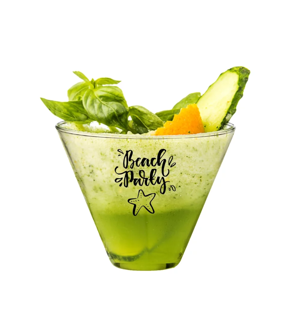 Martini sans pied en verre clair de 13,5 oz.