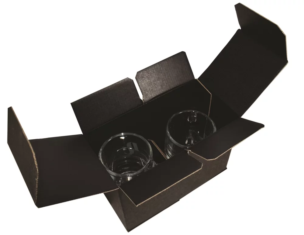 Riesling Stemless Wings, verre sans pied en cristal RIEDEL de 16,23 oz, ensemble de 2 dans une boîte cadeau noire Mystique.