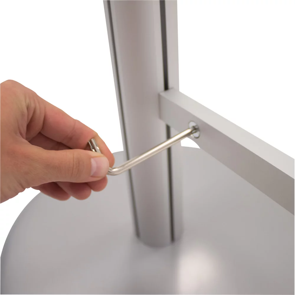 Flex Banner Display Single-Banner with Lit Rack Kit