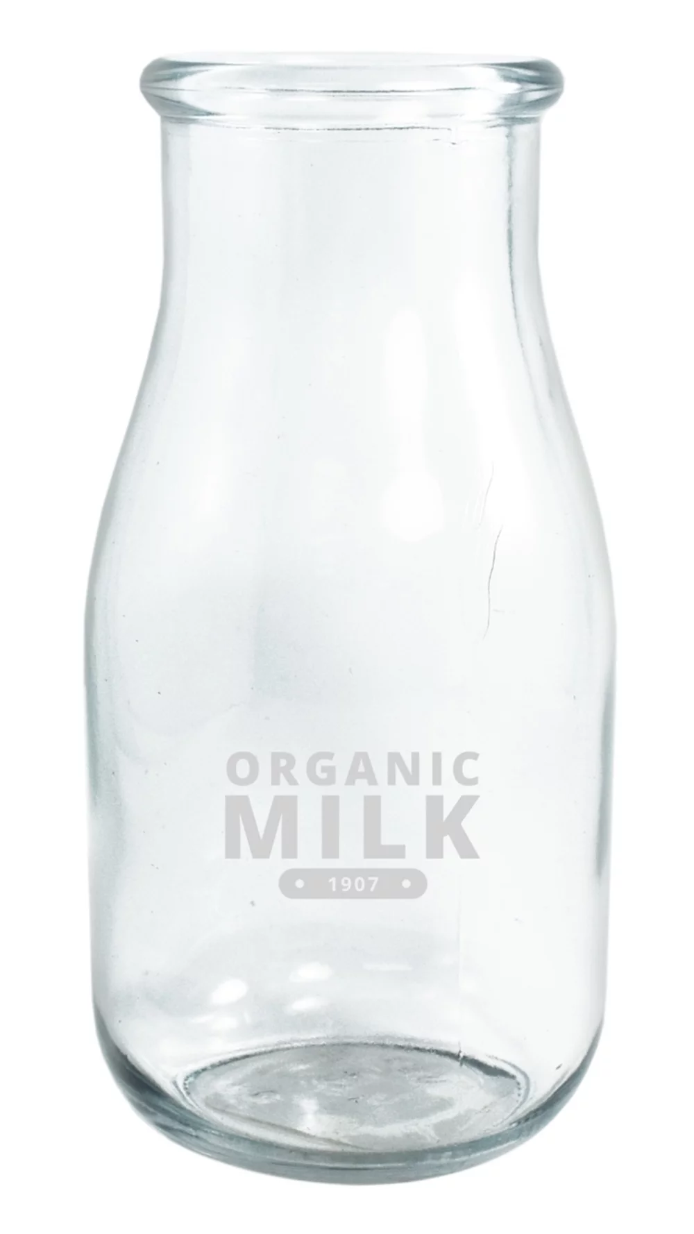 Milk Glass 16oz clear glass