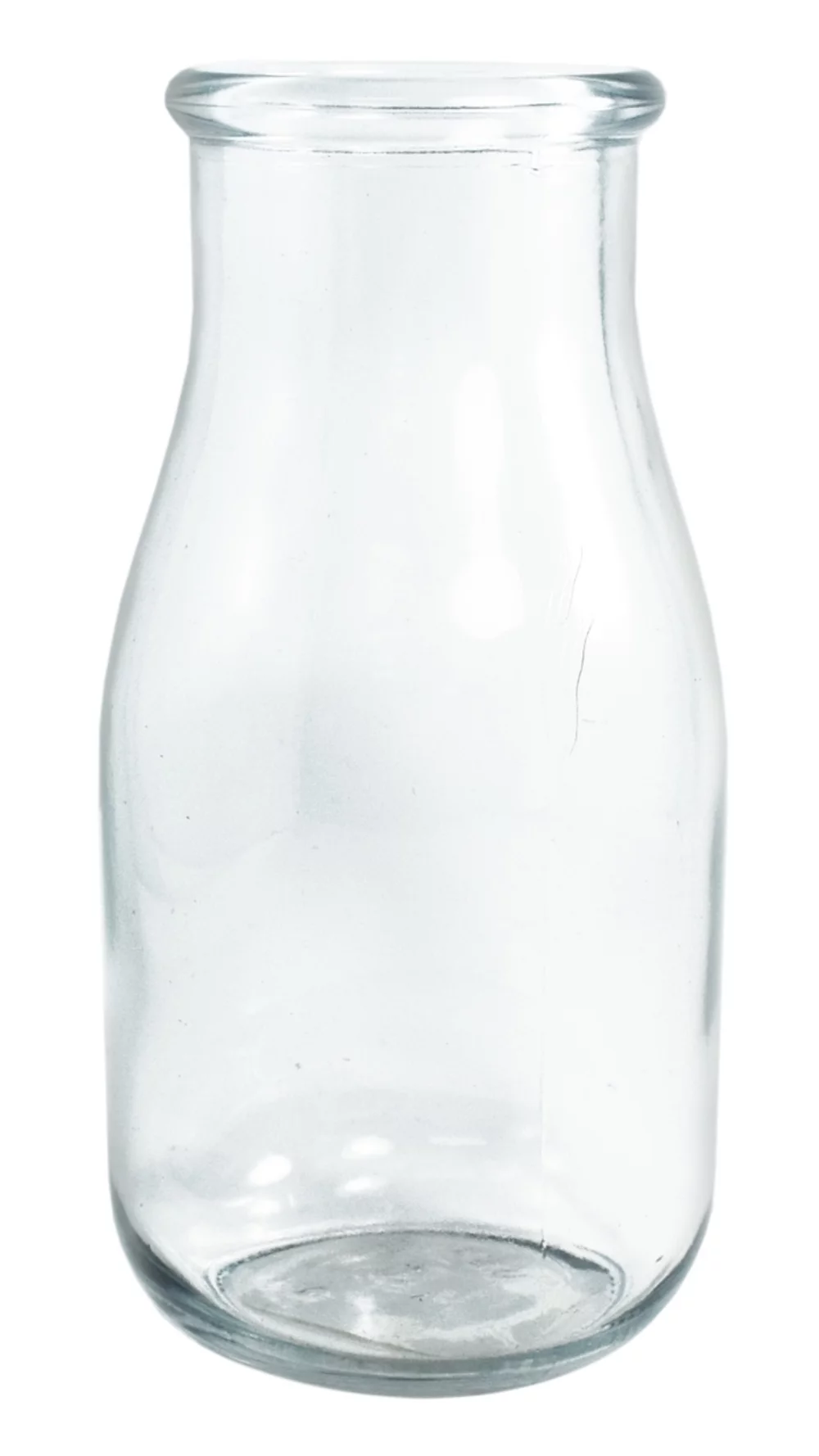 Milk Glass 16oz clear glass