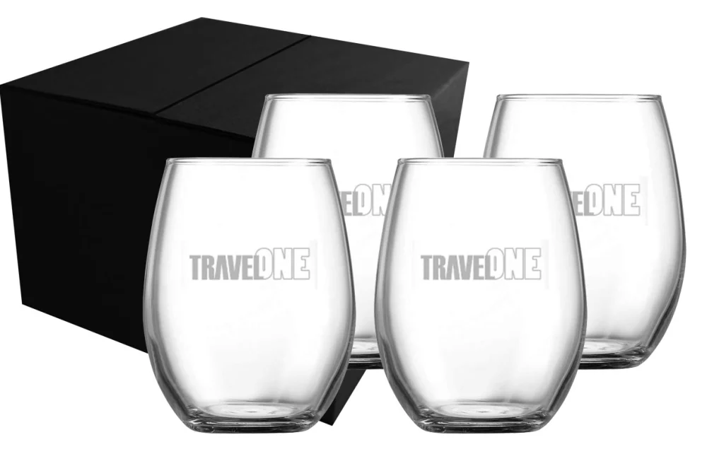 ~ Blossom 14.75oz Chef & Sommelier stemless set of 4 in a Midnight gift box