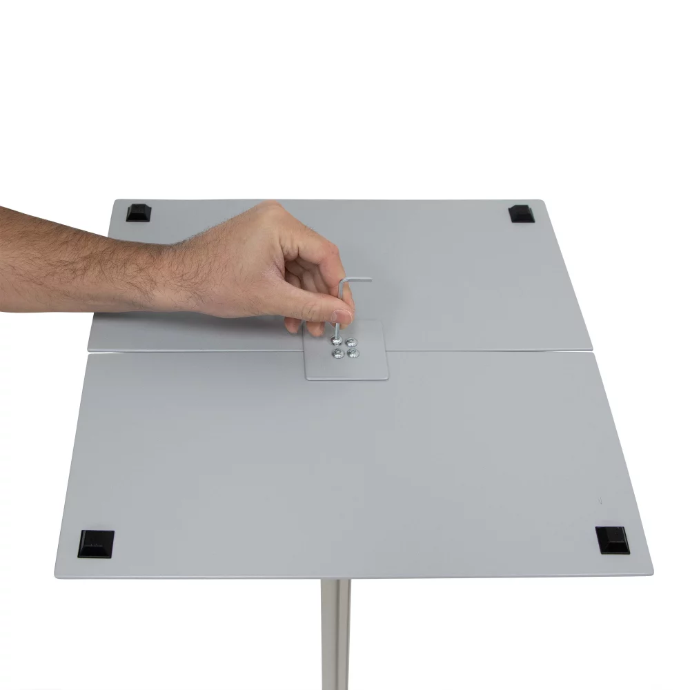 Kit de poteau de signalisation rectangulaire (4 panneaux)