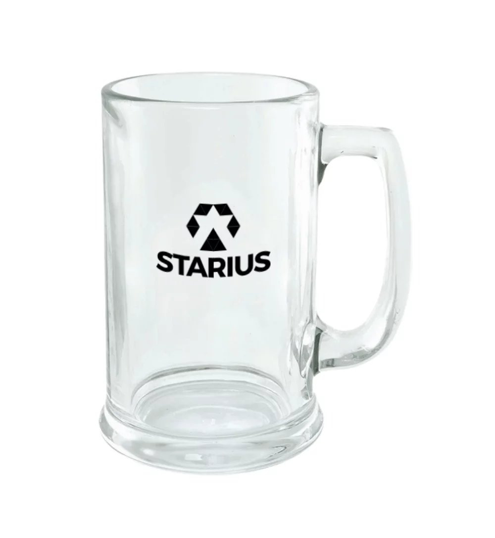 Verre à bière Heidelberg Stein en verre clair de 16 oz