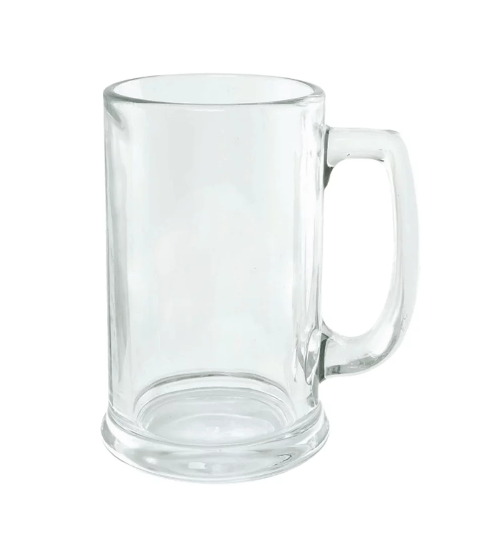 Verre à bière Heidelberg Stein en verre clair de 16 oz