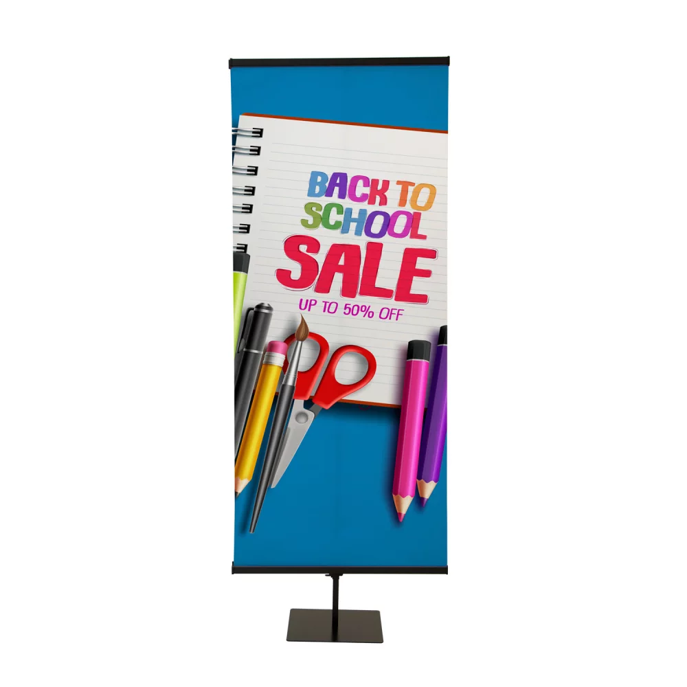 30" Everyday Snap Rail Double-Sided Banner Display Kit