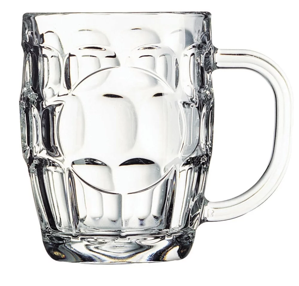 Britannia 20oz clear glass mug