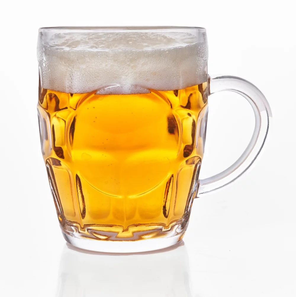 Britannia 20oz clear glass mug