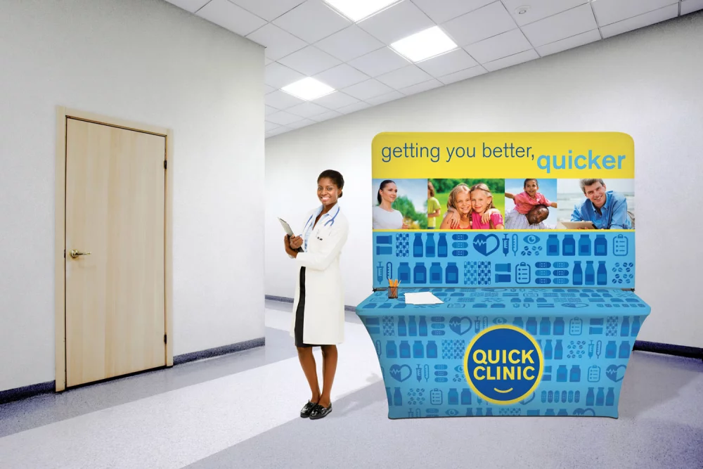 Kit d'affichage Over-the-Top de 6' (mur arrière court)