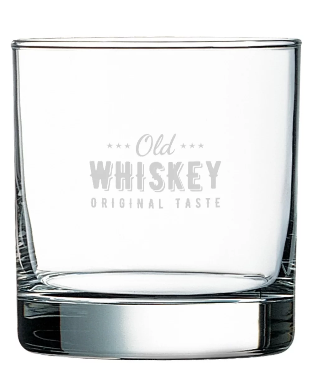 Verre à whisky Old Fashion de 11 oz à base lourde en verre clair - Conditionnement en vrac/Palette