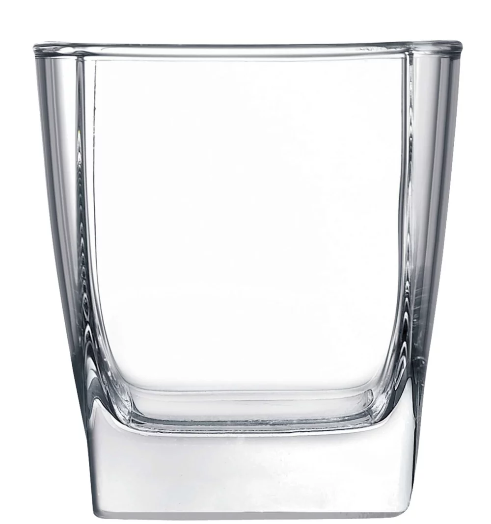 ~Square Mini 10.5oz glass Set of 2 in a Mystique gift box