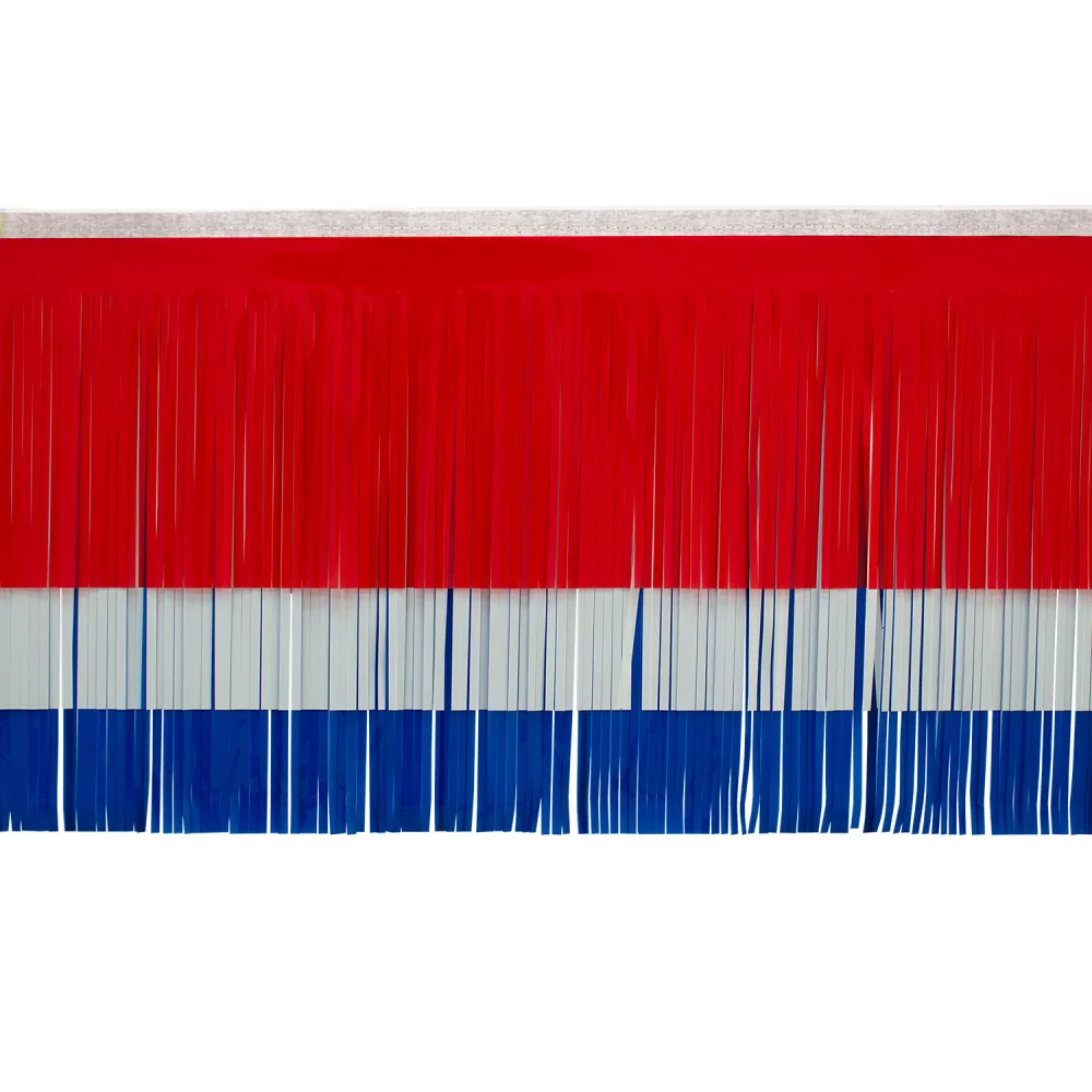 Frange standard rouge, blanche et bleue de la Victory Corps (15")