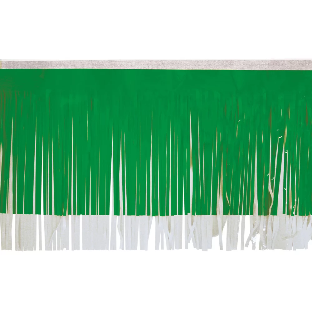 Drapeau standard de la Victory Corps en vert herbe et franges blanches (15")