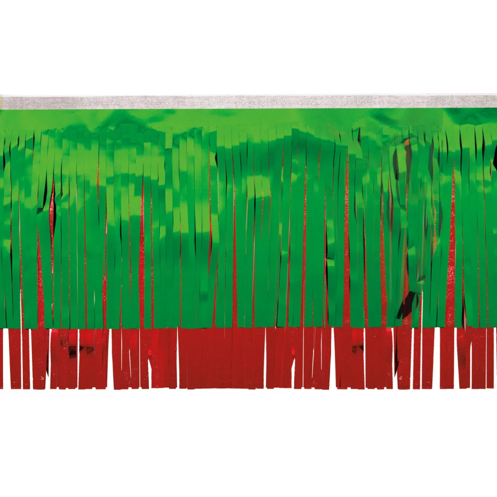 Victory Corps Metallic Green & Red Fringe (15")