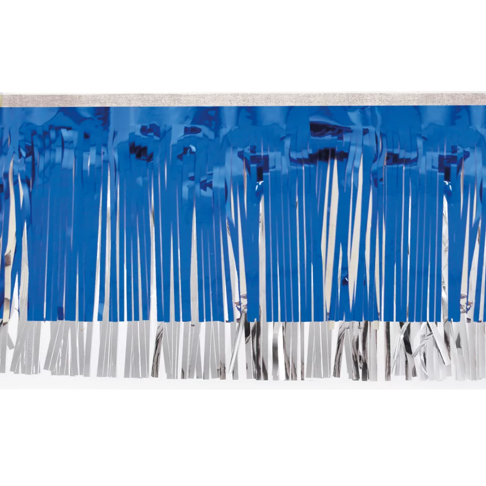 Victory Corps Metallic Blue & Silver Fringe (15")