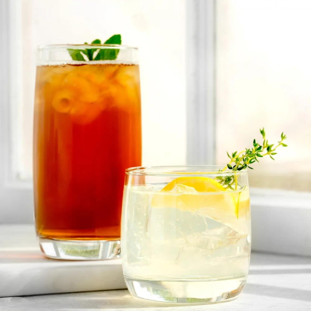 Verre rafraîchisseur en verre clair de 17 oz nordique