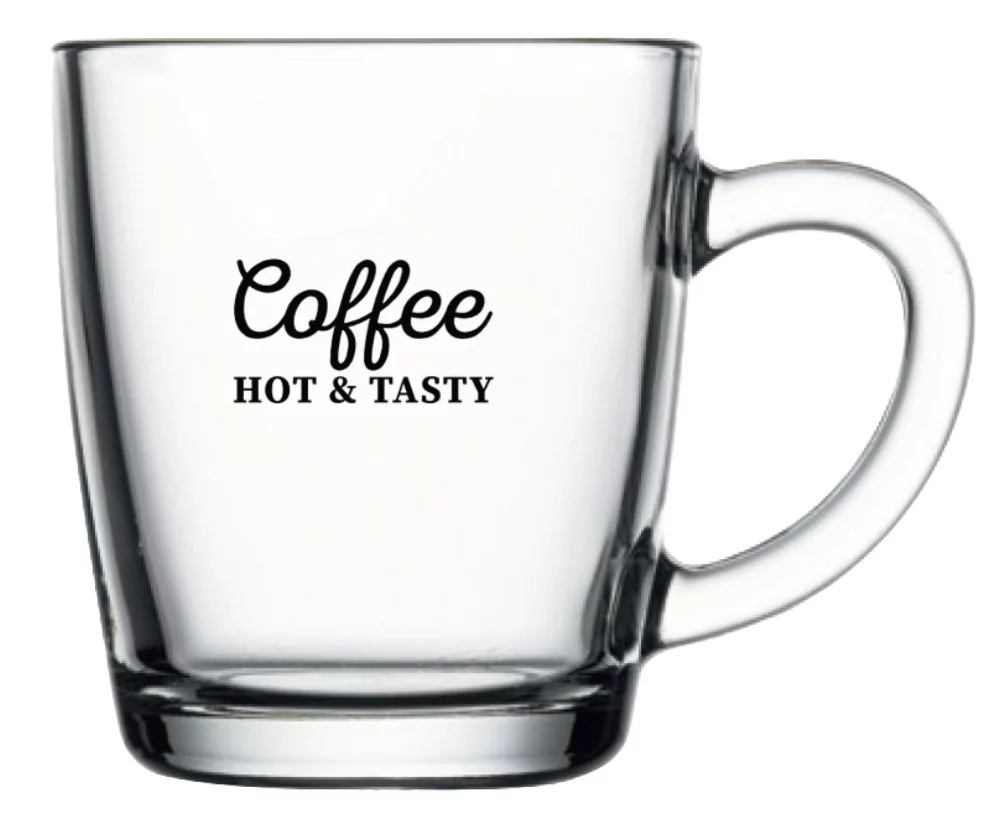 Mug en verre transparent Affogato de 11 onces