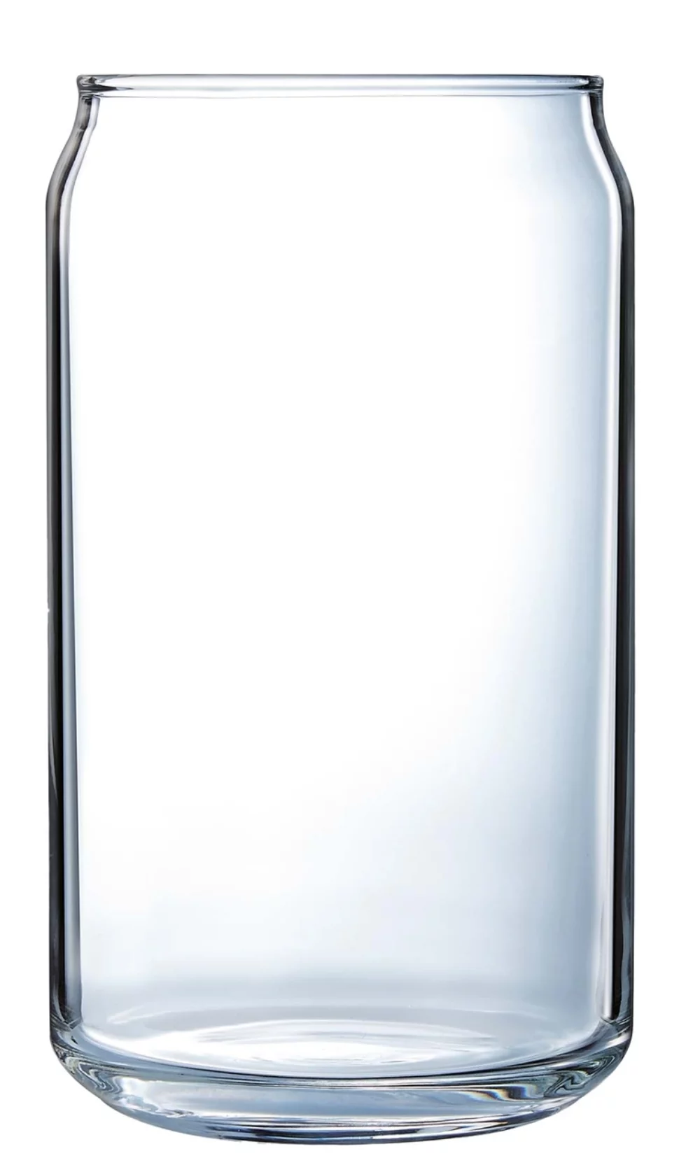 ~ Gobelet en verre transparent de 16 oz avec couvercle en boîte cadeau Midnight, ensemble de 4