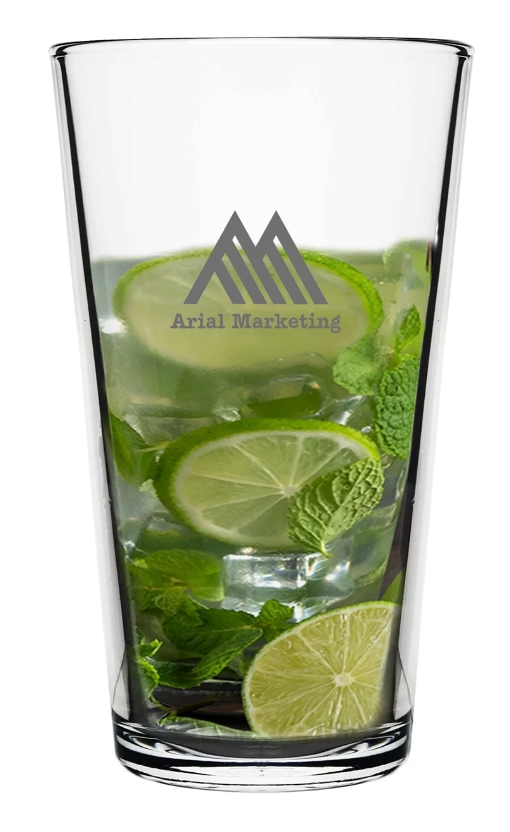 ~ Vista, 20oz clear mixing glass with heavy base - Bulk Packaging/Pallet