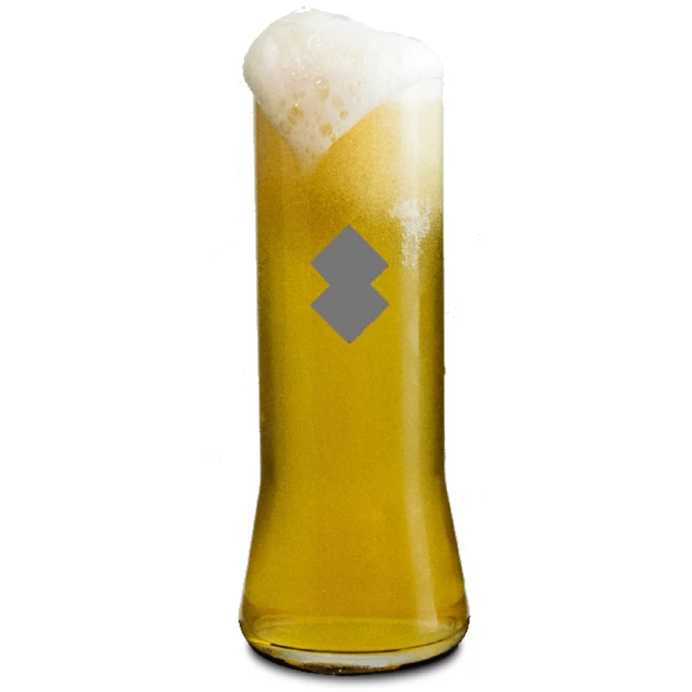 Verre à bière pilsner Hampshire en verre clair de 15,75 oz.