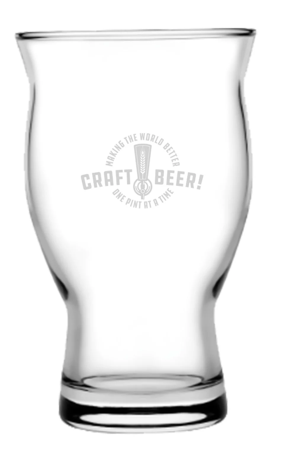 Halle 16.75oz clear glass stacking craft pilsner