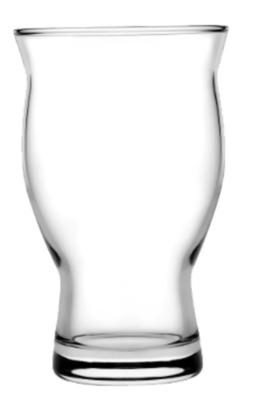 Pinte à bière artisanale empilable en verre clair de 16,75 oz