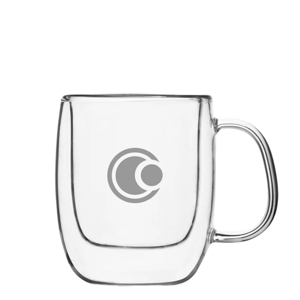 Collection Barista, tasse à espresso en verre borosilicaté transparent à double paroi de 2,8 oz