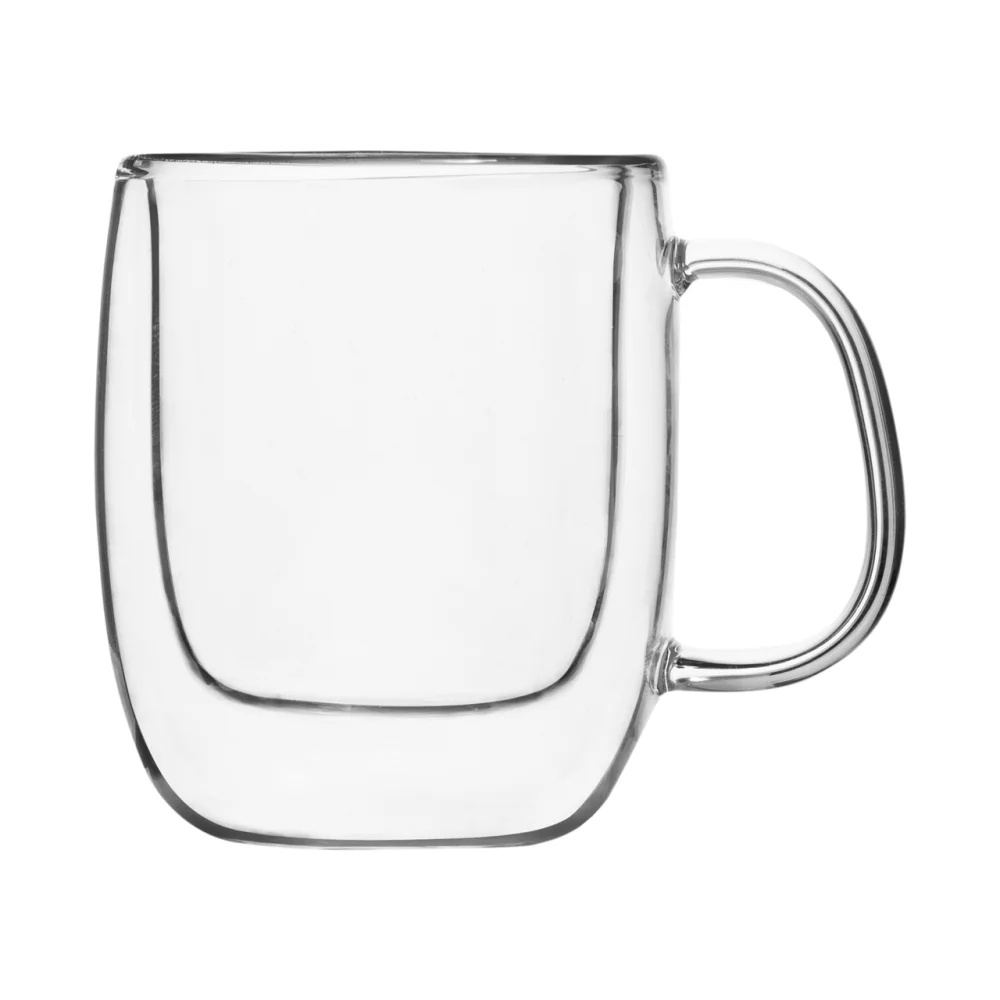 Collection Barista, tasse à espresso en verre borosilicaté transparent à double paroi de 2,8 oz