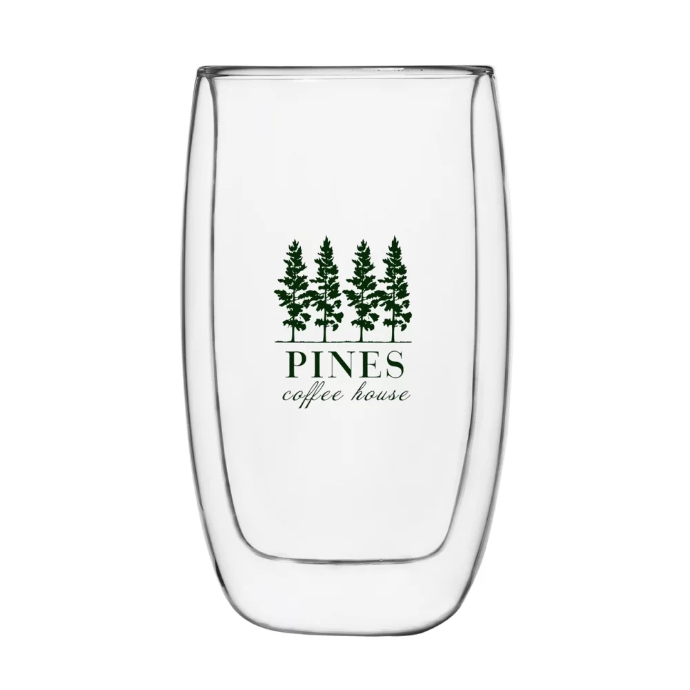 Barista Collection, 13.4oz double wall clear Borosilicate Glass Latte Macchiato tumbler