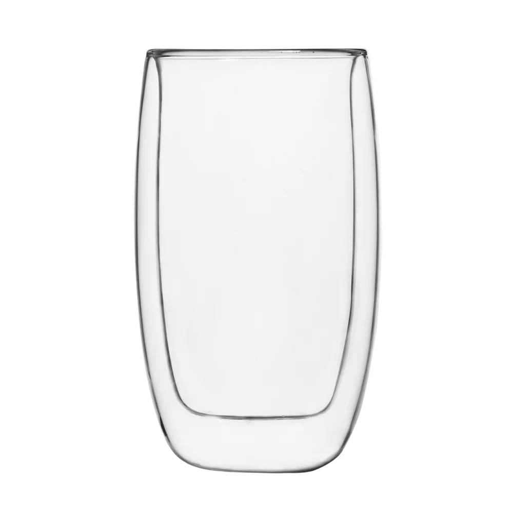 Collection Barista, gobelet Latte Macchiato en verre borosilicate transparent à double paroi de 13,4 oz