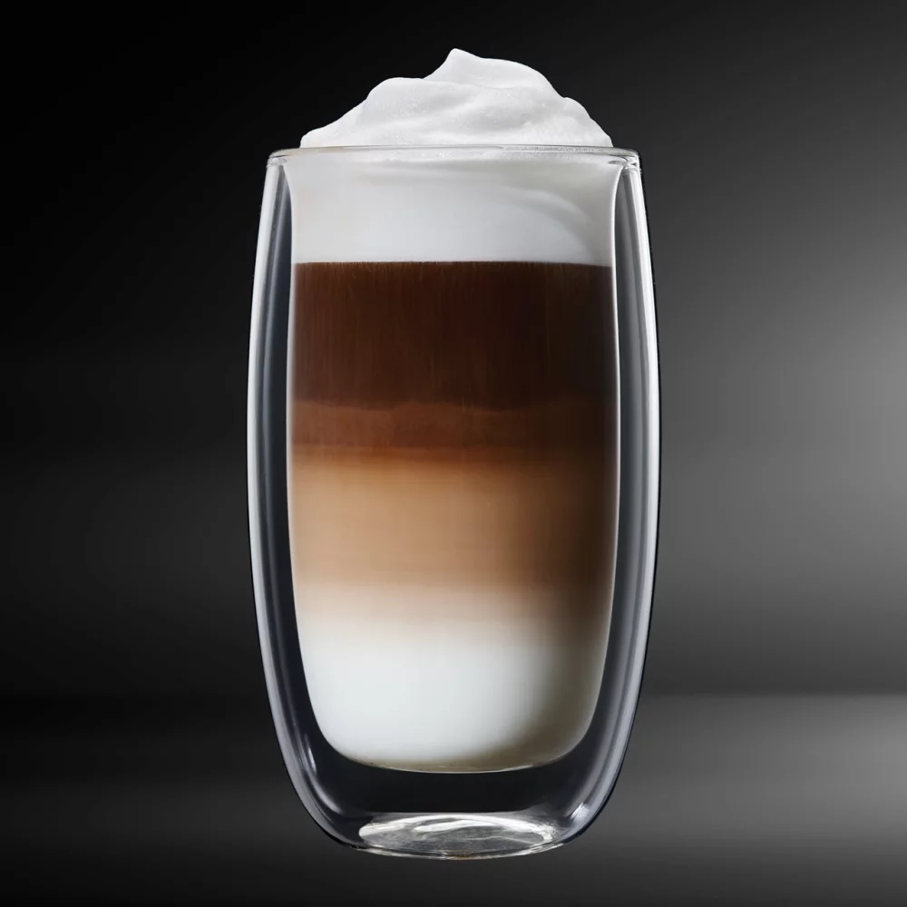Collection Barista, gobelet Latte Macchiato en verre borosilicate transparent à double paroi de 13,4 oz
