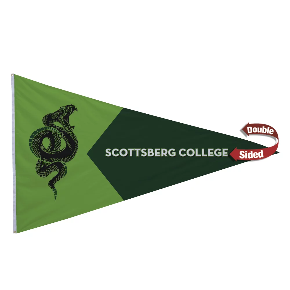 Drapeau en nylon double face de 5' x 8'