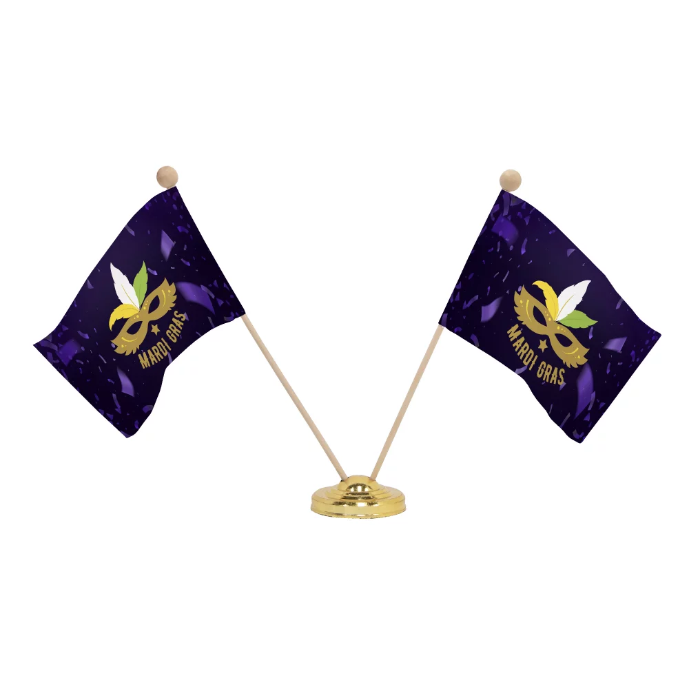 Base for two 4" x 6" Stick Flags