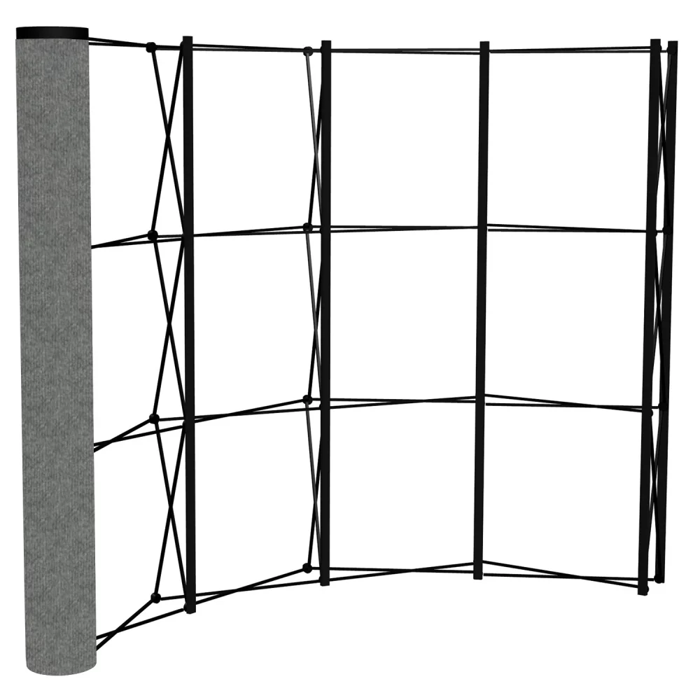 Panneau d'extrémité ARISE courbé (tissu)