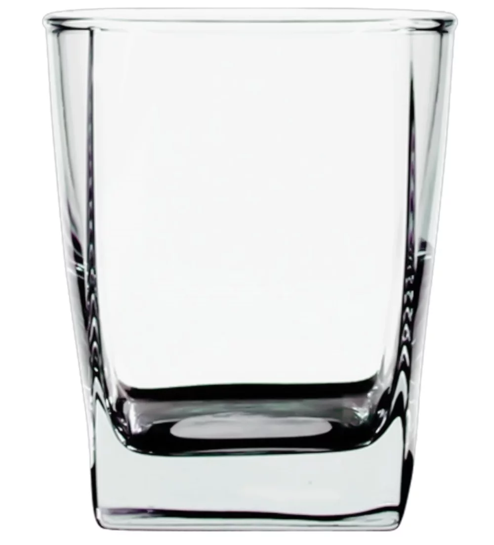 Verre à pied carré de 13 oz