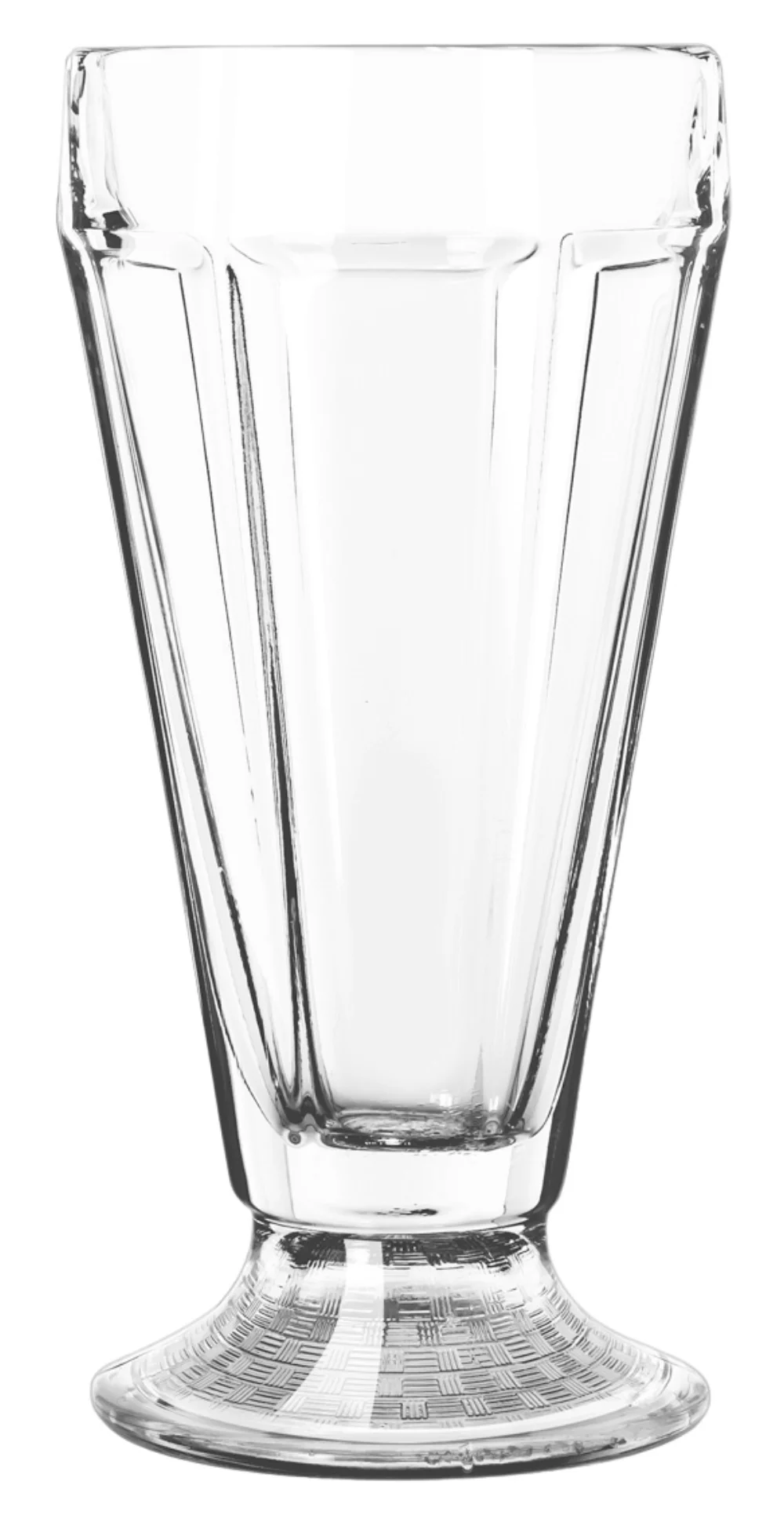 Sundae 11.5oz multi-sided footed clear glass