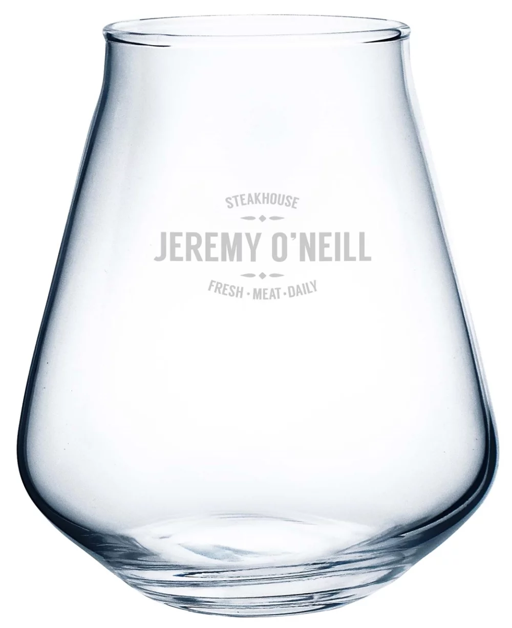Verre à bière artisanale sans pied Hugo de 13,25 oz - Emballage en vrac/Palette