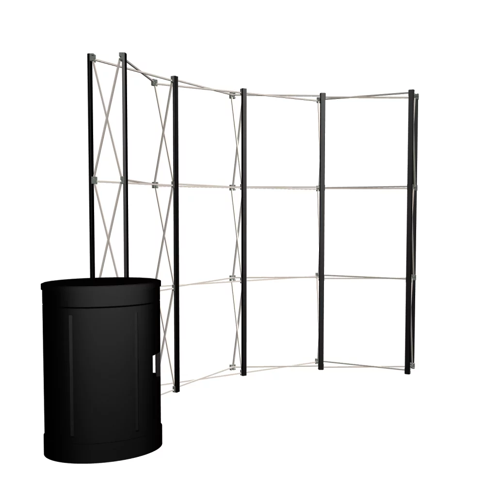 10' Curved Show 'N Rise Floor Display Hardware