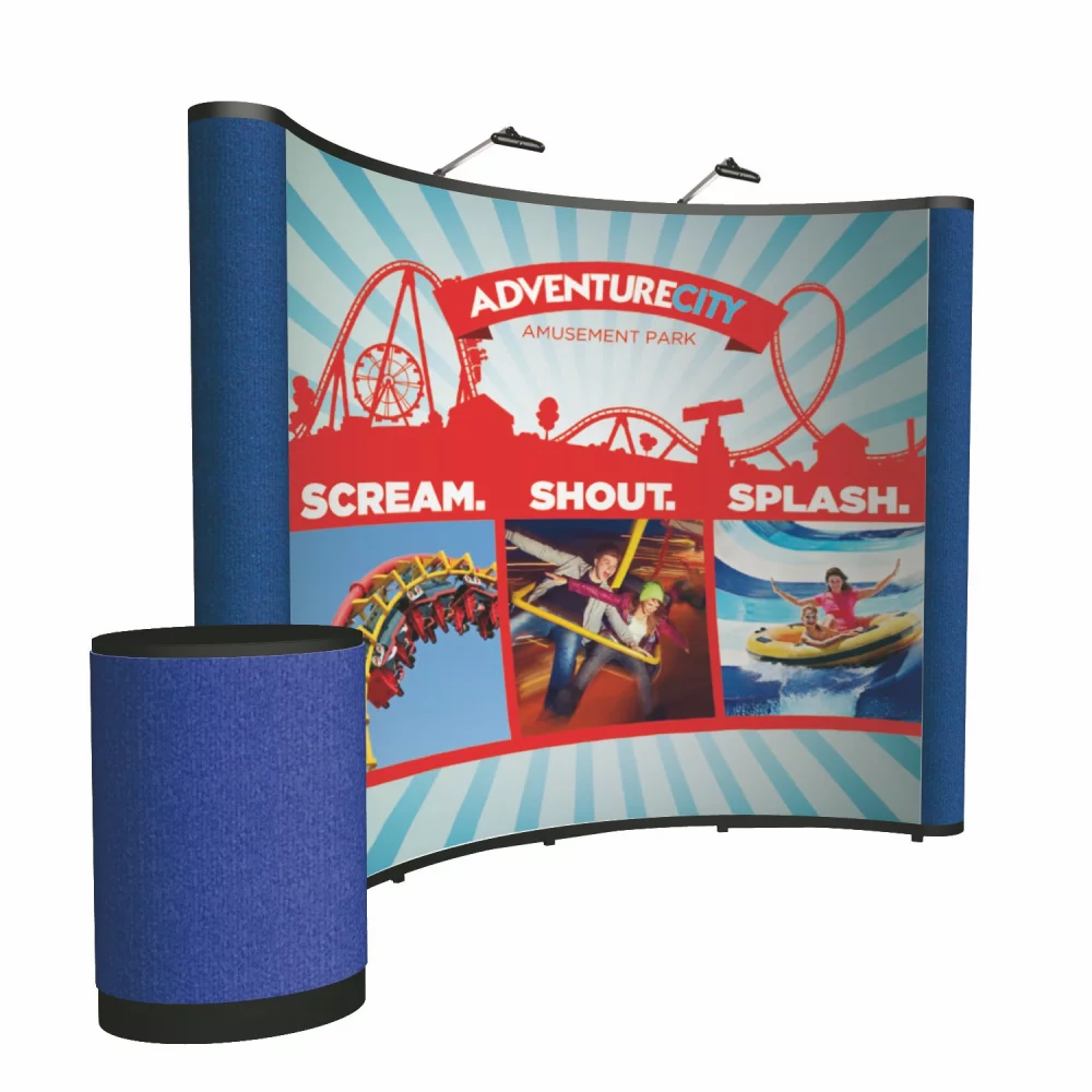 10' Curved Show 'N Rise Floor Kit (Mural w/ Fabric Ends)