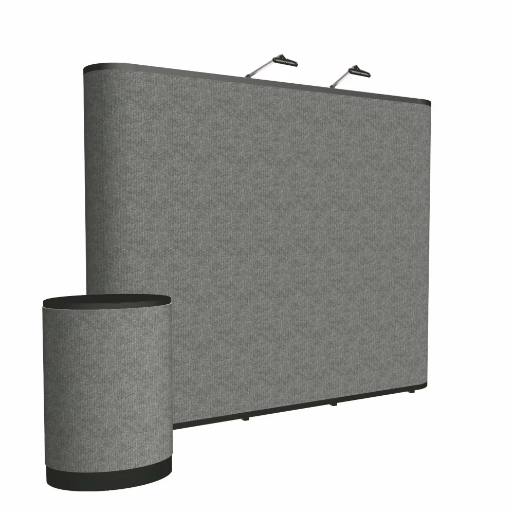 Kit d'exposition de sol Show 'N Rise droit de 10' (tissu)