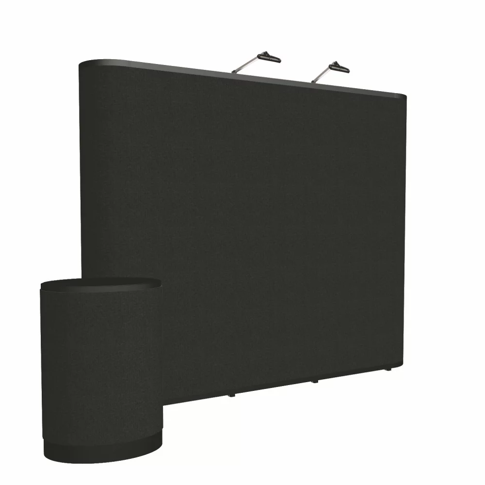 Kit d'exposition de sol Show 'N Rise droit de 10' (tissu)