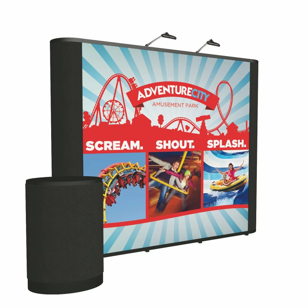 10' Straight Show 'N Rise Floor Kit (Mural w/ Fabric Ends)