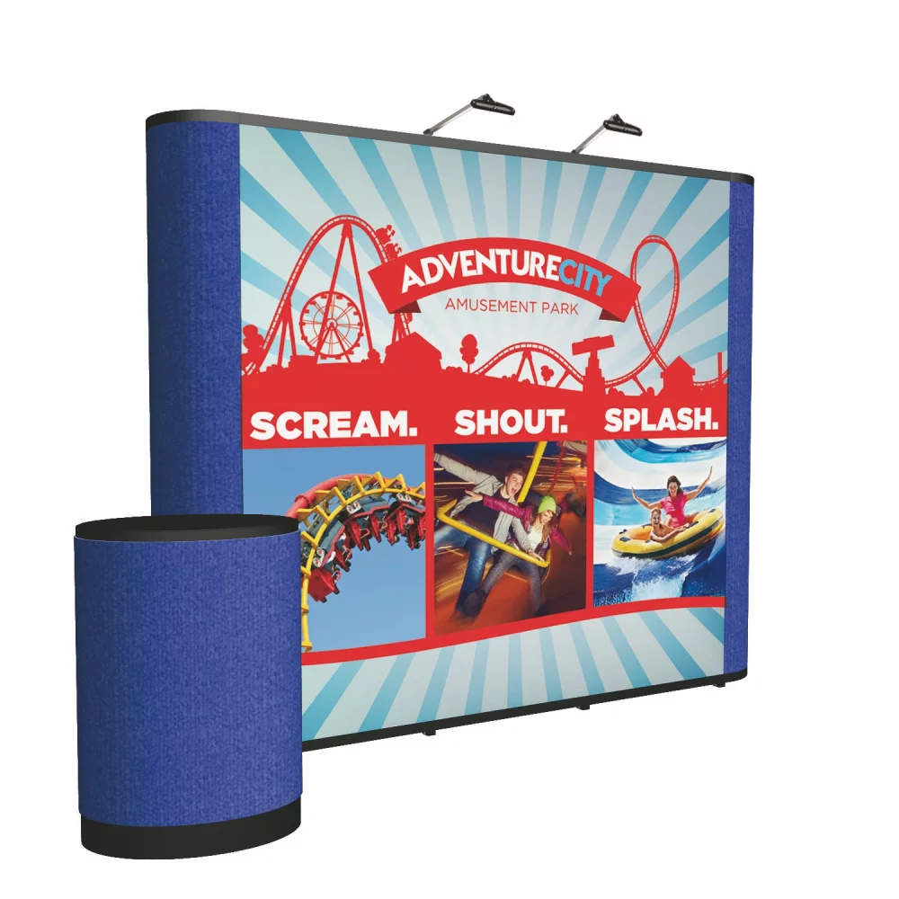 10' Straight Show 'N Rise Floor Kit (Mural w/ Fabric Ends)