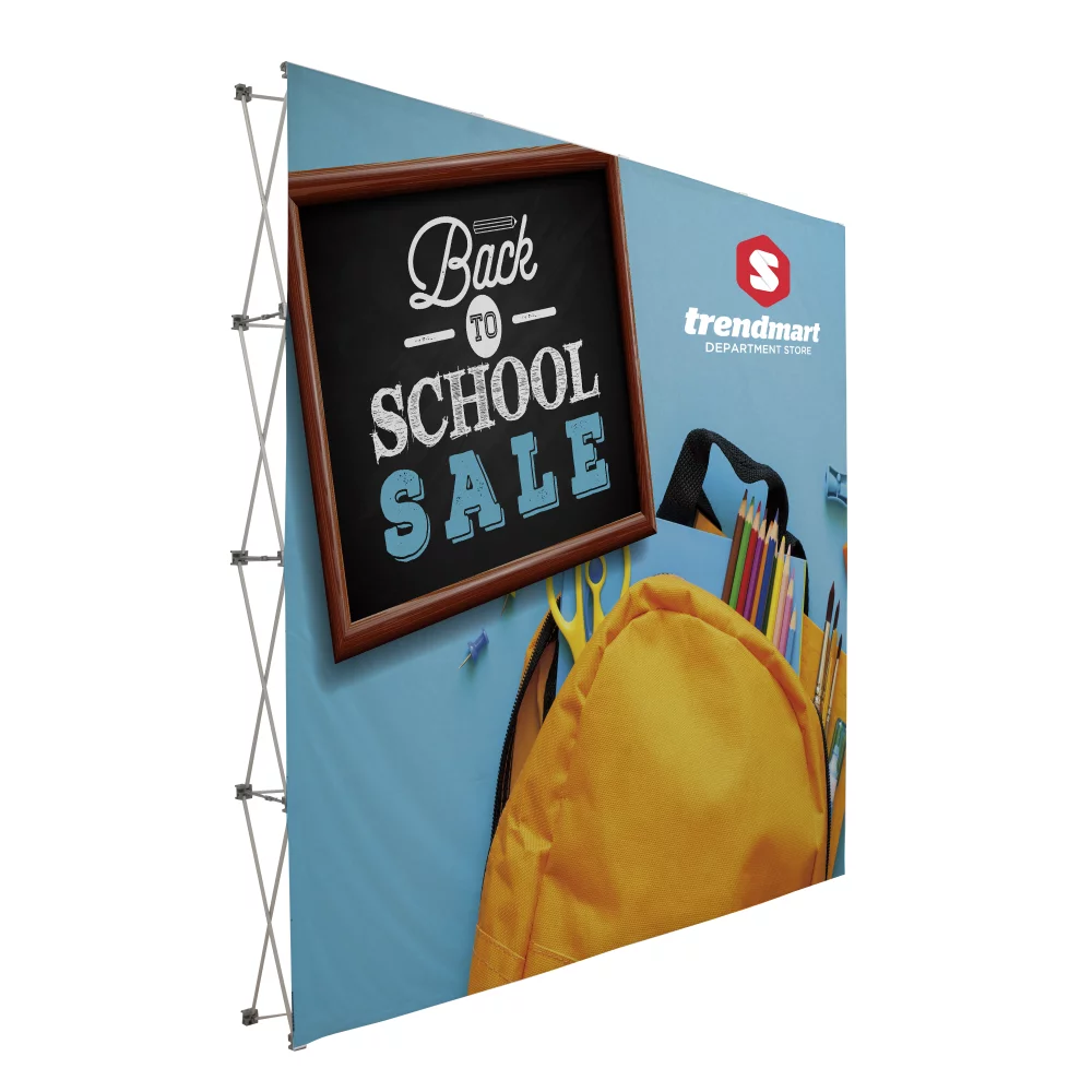 Kit de face d'affichage de sol Splash de 10 pieds de hauteur (tricot en polyester)