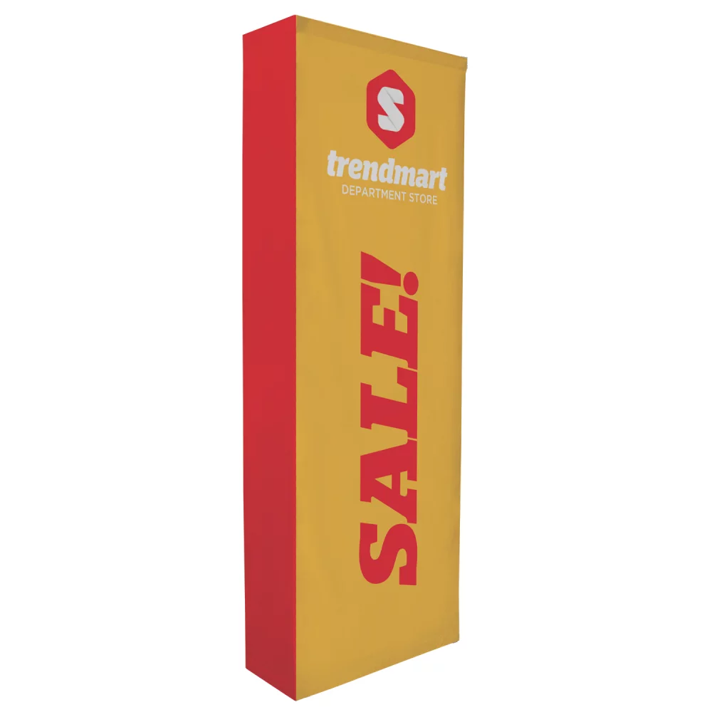 3' Straight Splash Floor Display Wrap Kit (Poly Knit)