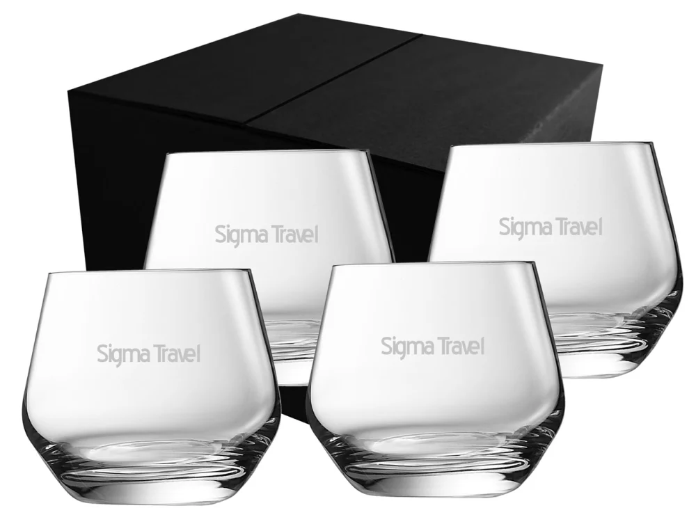 Ensemble de 4 verres sans pied Frisco 11,75 oz Chef & Sommelier dans une boîte cadeau Midnight